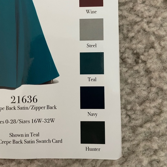 Morilee Madeline Gardner Crepe back satin bridesmaid dress hunter green - Picture 11 of 11